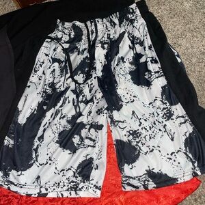 Adidas Monochrome Patterned Shorts